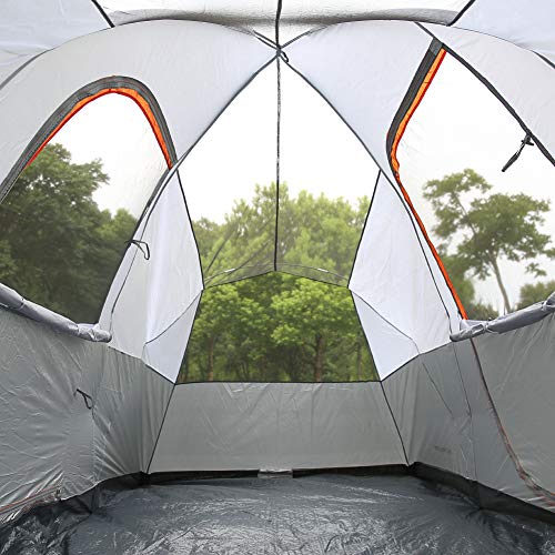 EchoSmile Camping Instant Tent, 8 Person Camping Tent, Waterproof Dome Tent with Rainfly, Portable Tent with Carry Bag for 3 Seasons, Easy Setup for Camping, Hiking and Outdoors