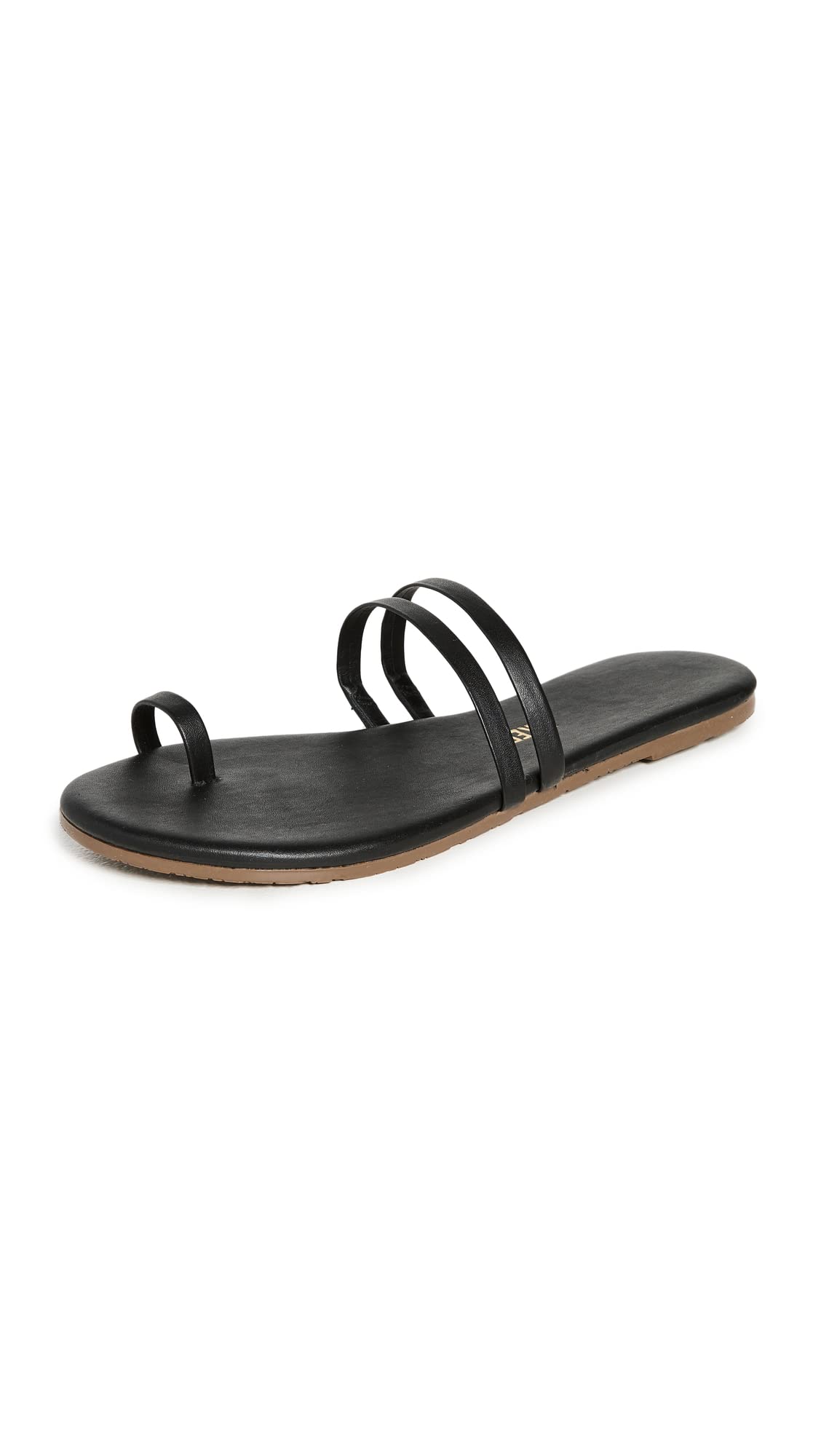 TKEES Women's Leah Sandals, Black, 10 Medium US