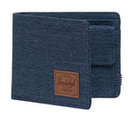 Herschel Supply Co. Roy Coin RFID Indigo Denim Crosshatch/Saddle Brown One Size