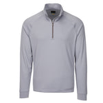 Greg Norman Men's Long Sleeve 1/4-Zip Mock, Sterling, X-Large