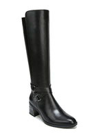 Naturalizer Shore Wide Shaft Black Leather 4 M (B)