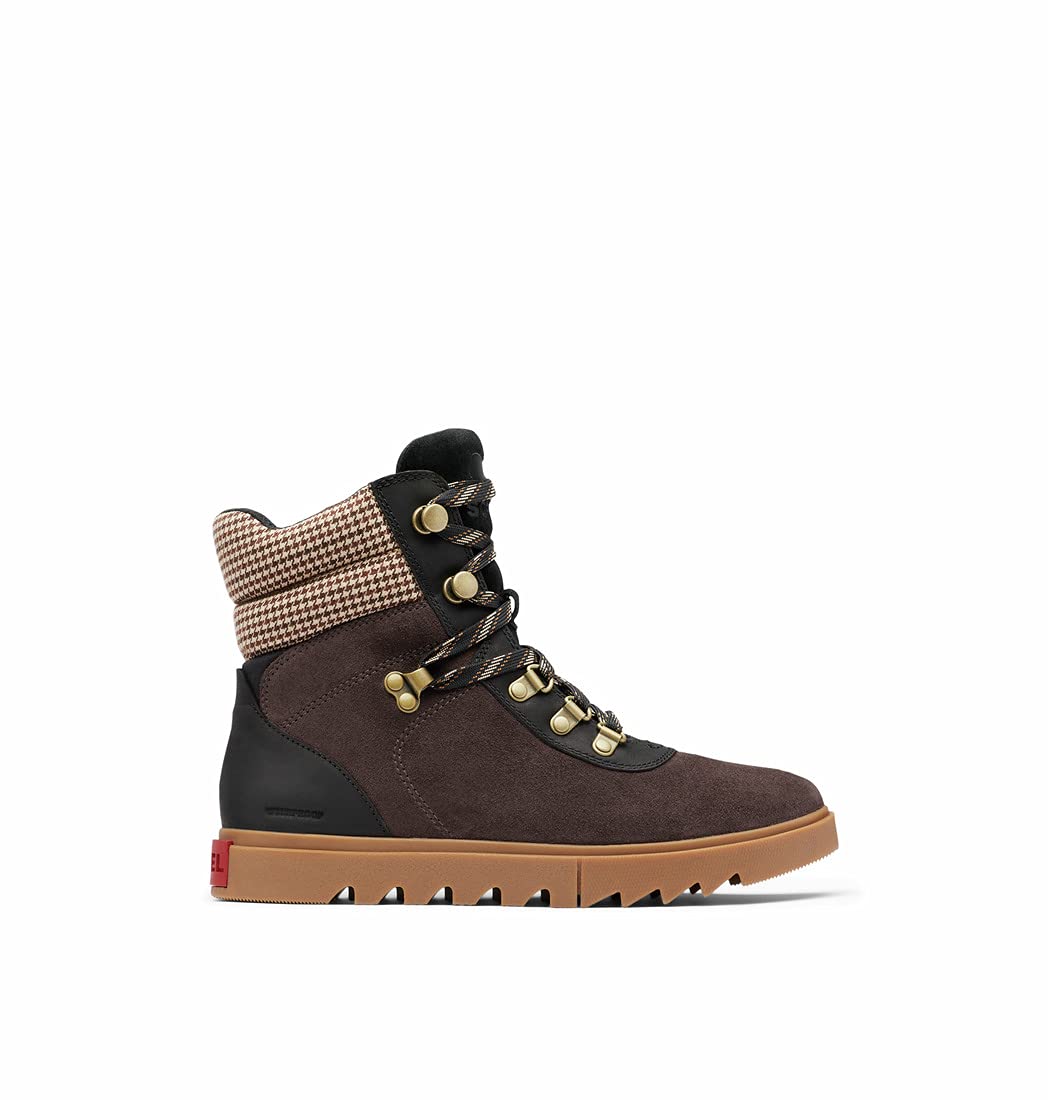 Sorel Women's Joan of Arctic Next Lite Hiker Boot — Waterproof Leather & Suede Winter Boots 9 Blackened Brown, Black