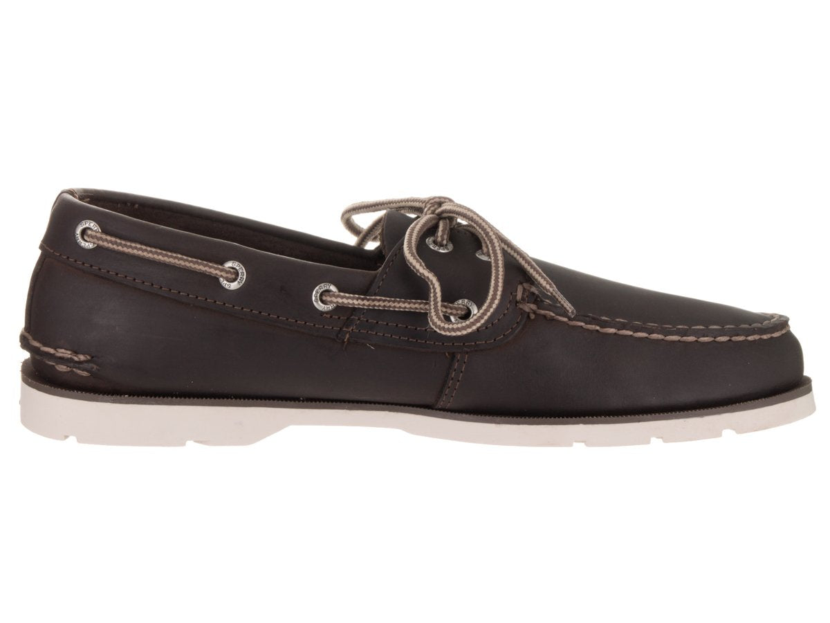 Sperry Men's, Leeward Boat Shoe Brown White 9 M