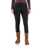 Carhartt Women's Force Fitted Heavyweight Lined Leggings Large Black