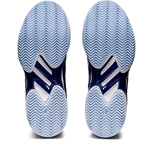 ASICS Solution Speed FF 2 Clay Tennis Shoes for Women - PU-Applied Upper - Supreme Bounce Dive Blue/Soft Sky 9.5 B - Medium
