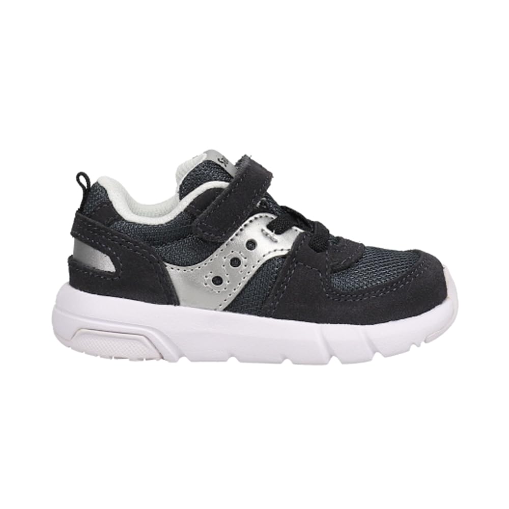 Saucony Jazz LITE 2.0 Sneaker, Navy/Silver, 10 US Unisex Little Kid