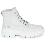 Timberland Women's Greyfield Leather Boot, Gray Violet, 8.5 Wide