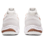 ASICS Women's Netburner Ballistic FlyteFoam 2 Volleyball Shoes, 10.5, White/Rose Gold