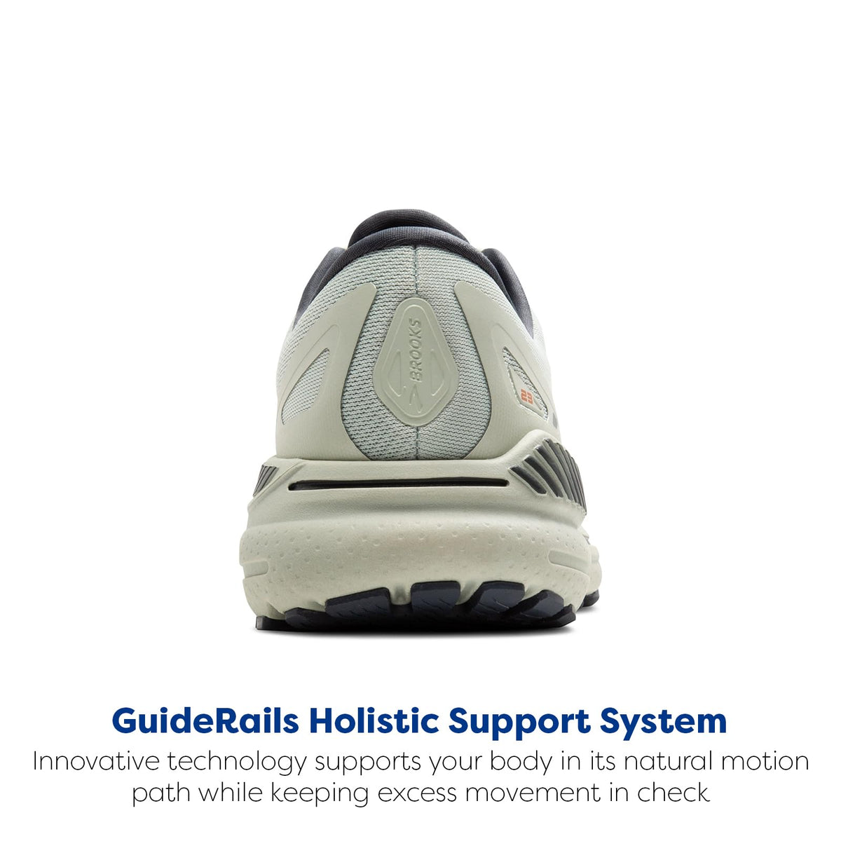 Brooks Women’s Adrenaline GTS 23 Supportive Running Shoe - Mercury/Copper/Ebony - 11.5 Medium