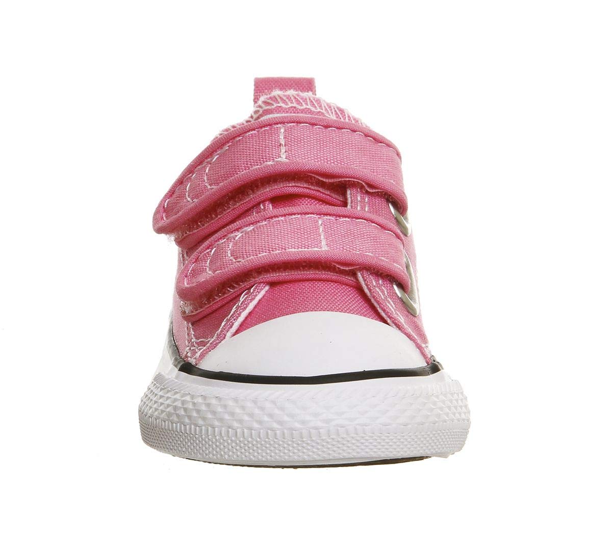 Converse Baby Girls Chuck Taylor All Star 2V Low Top Sneaker, Pink, 10 Infant