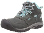 KEEN Unisex-Child Ridge Flex Mid Height Waterproof Leather Hiking Boots 13 Little Kid Grey/Blue Tint