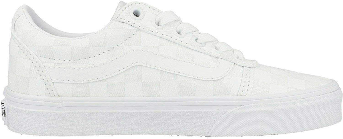 Vans Women's Ward Canvas Trainers Sneaker 9.5 Checkerboard White White