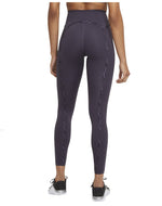 Nike Women's One Luxe Icon Clash Training Leggings (Dark Raisin/Black, Small)
