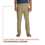 Simms Challenger Men's Fishing Pants - Lightweight, Quick-Drying, Stretch Fabric with Vented Panels and Multiple Pockets for Outdoor Comfort (36, Khaki)