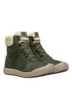 KEEN Women's Elle Winter Insulated Waterproof Mid Calf Boots, Forest Night/Pink Sand, 8