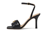 Coach Kyra Leather Sandal Black 6 B (M)