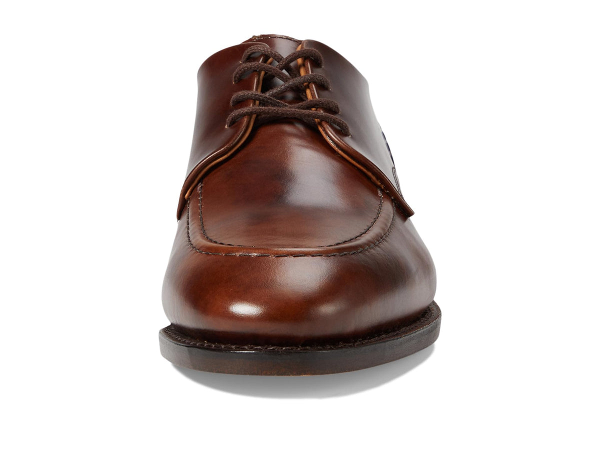 Allen Edmonds Men's Raymond Apron-Toe Derby Moccasin, Brown Museum Leather, 9.5