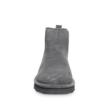 BEARPAW Men's Drew Charcoal Size 9 | Men's Ankle Boot | Men's Slip On Boot | Comfortable Winter Boot