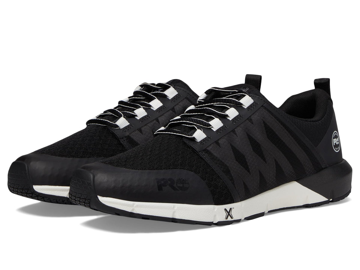 Timberland PRO® Radius Soft Toe Men’s Sneakers – PRO Flex Technology – HoverSpring™ Foam Black/White 12 D - Medium