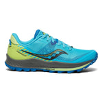 Saucony Women's Peregrine 11 Trail Running Shoe, ROYAL/LIMELIGHT, 10.5