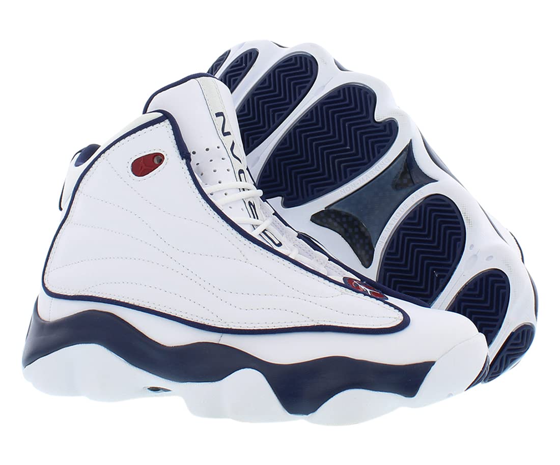 Jordan Pro Strong (Big Kid) White/Midnight Navy/Gym Red 4 Big Kid M