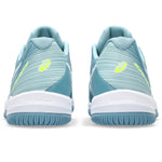 ASICS Women's Solution Swift FlyteFoam Tennis Shoes, 9, GRIS Blue/White