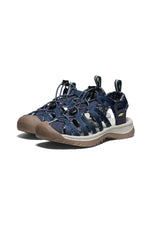 KEEN Women's Whisper Closed Toe Sport Sandals, Navy/Birch, 5