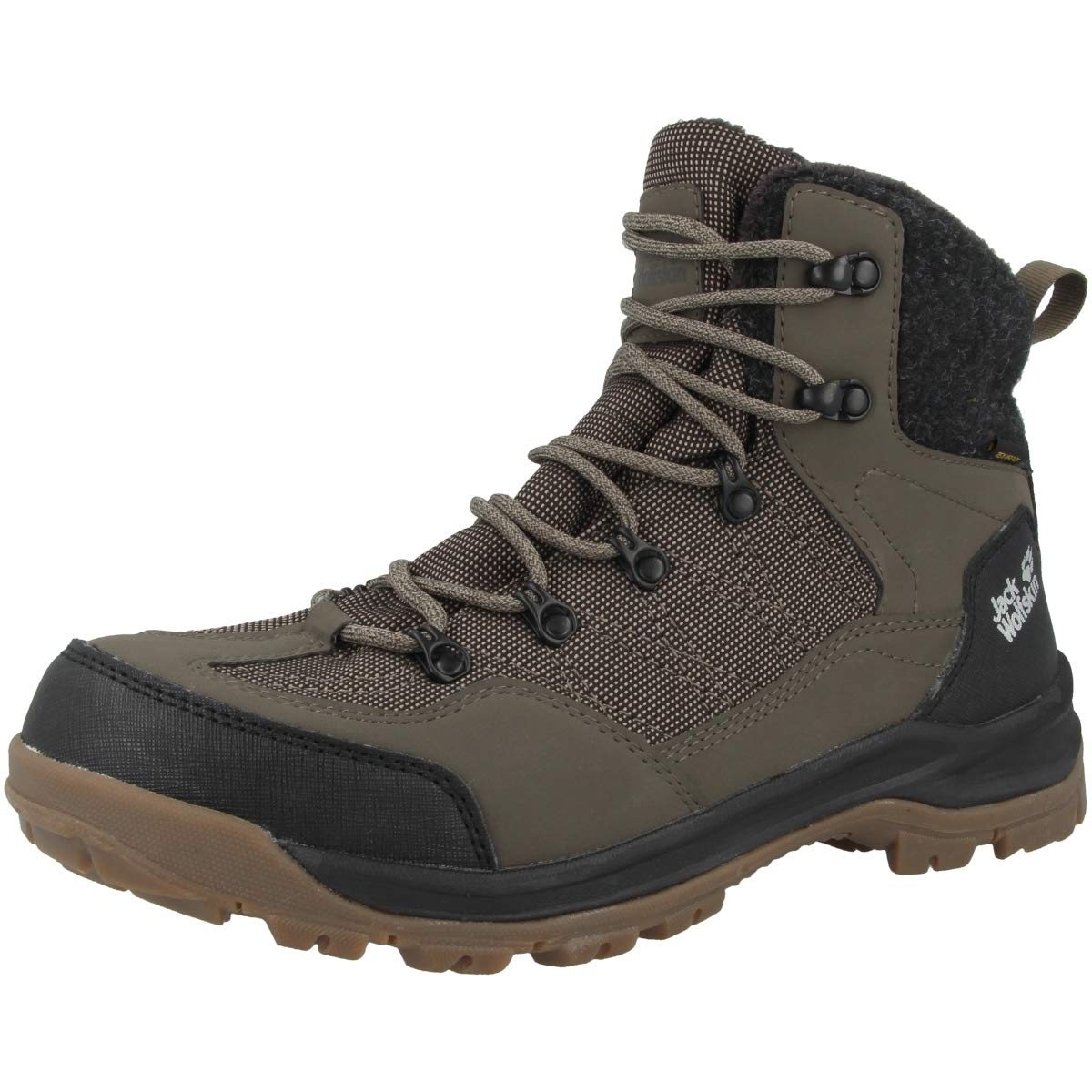 Jack Wolfskin mens Aspen Texapore Mid M Hiking Boot, Coconut Brown/Black, 10.5 US