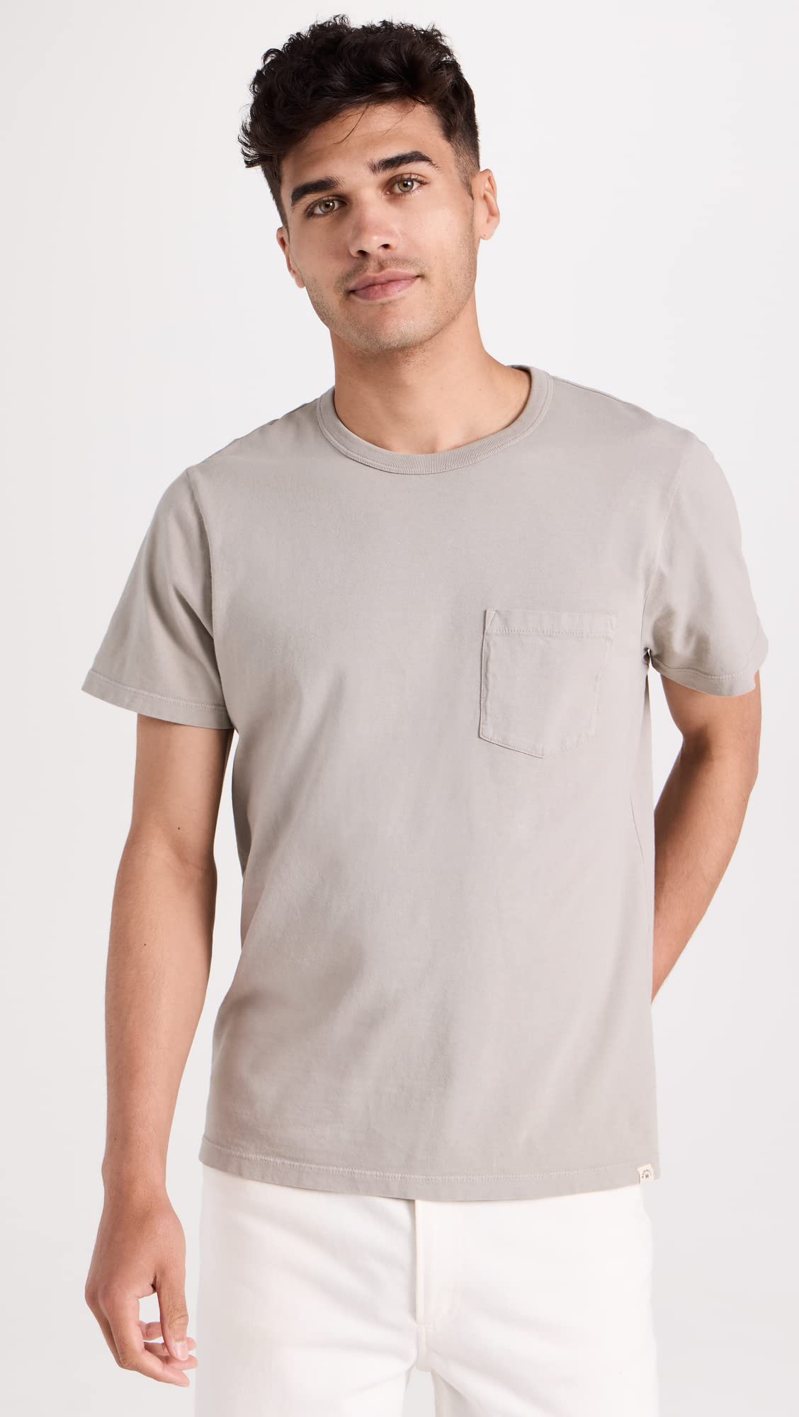 Madewell Men's All Day Pocket Tee, Steel Dawn, Grey, L