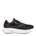 Saucony Women's Guide 15 Running Shoe, Black/White, 7.5 Wide