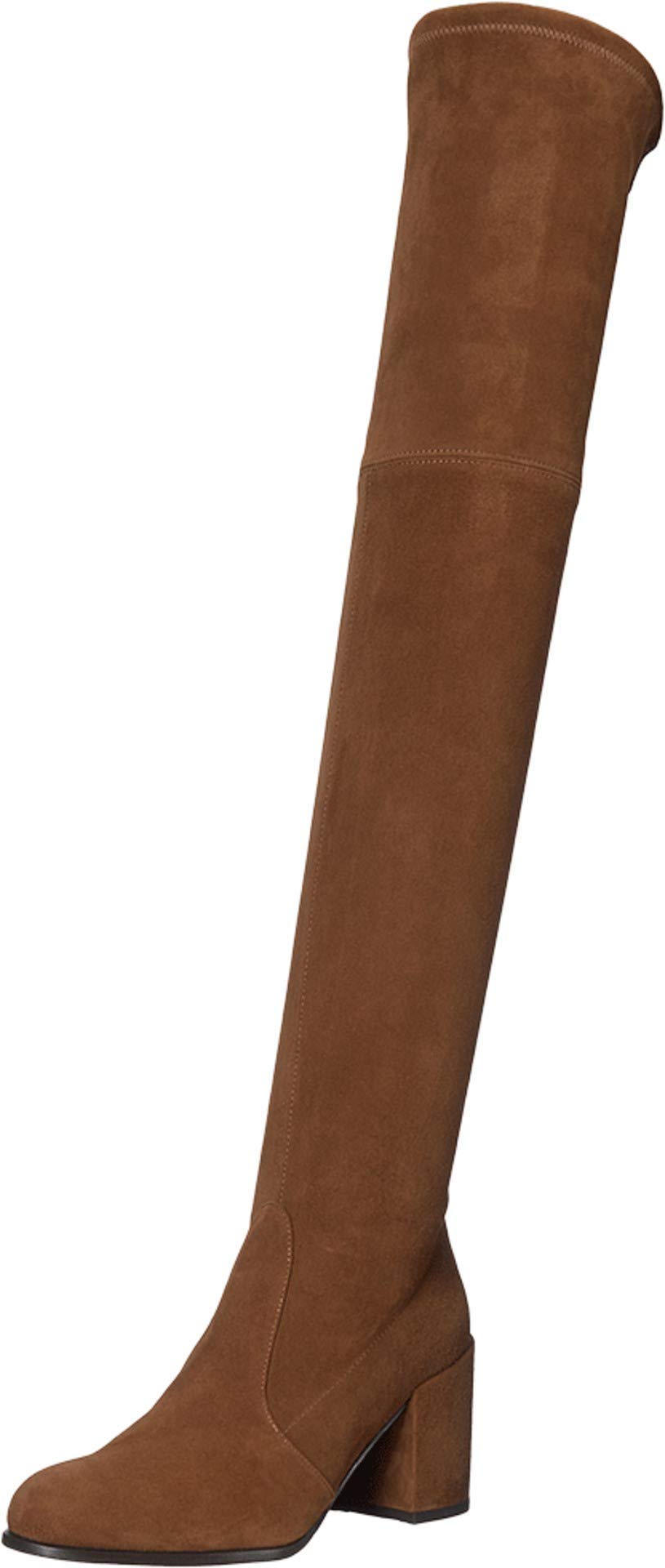 Stuart Weitzman Women's Tieland Over The Knee Boot Coffee Suede Stretch 9.5 M