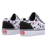 Vans Men's Old Skool Sneaker, (Hibiscus Check) Black, Size 6, 7.5 Women/6 Men