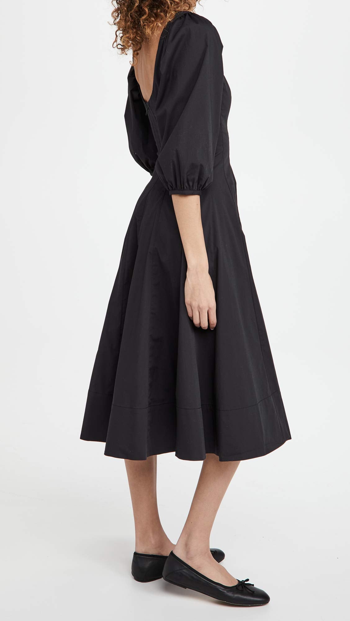 STAUD Women's Swells Dress 14 Black