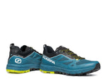 SCARPA Men's Rapid Hiking and Approach Shoes - Blue/Acid Lime - 10-10.5