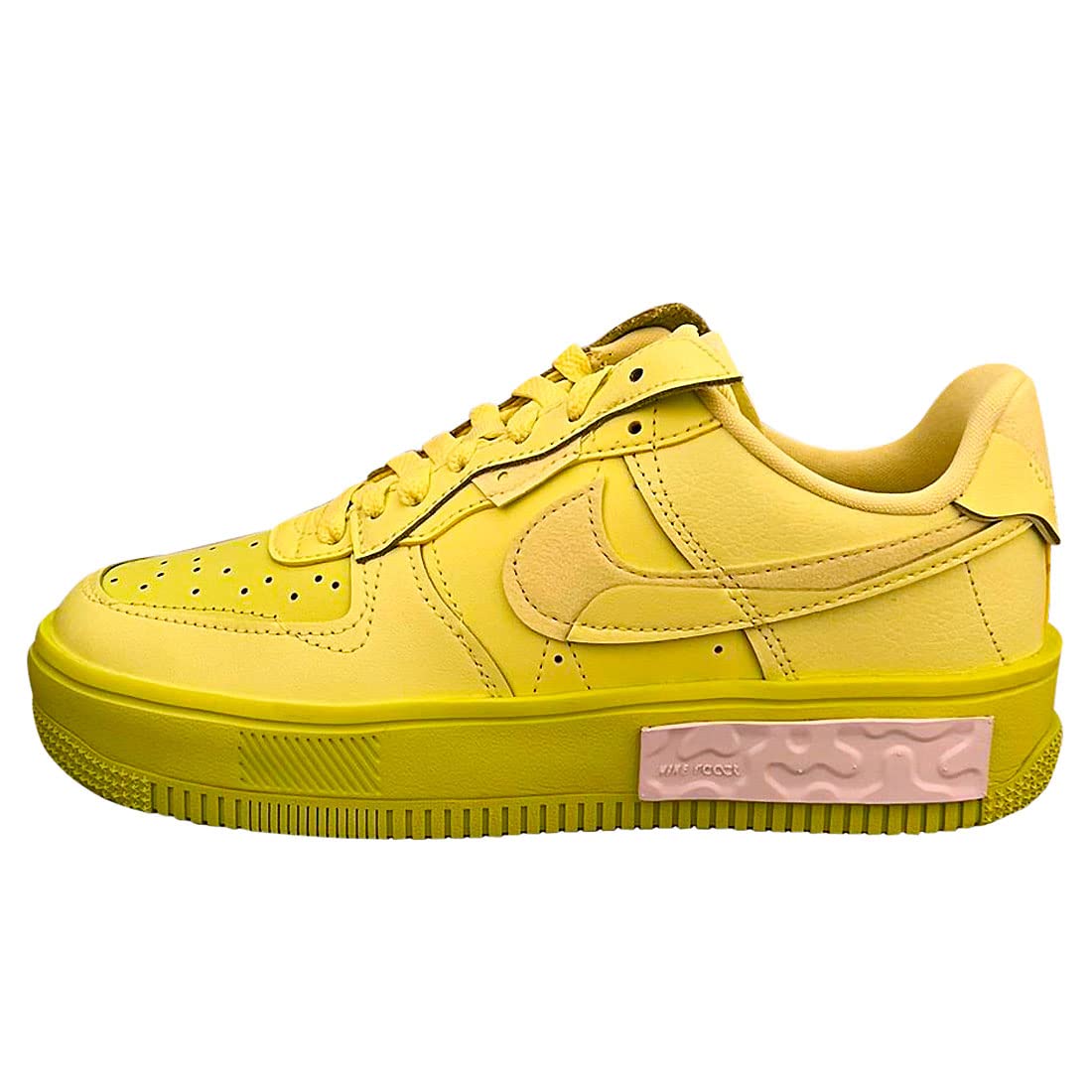 Nike AIR Force 1 FONTANKA Womens Fashion Trainers in Yellow - 7 US