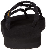 Teva Women's Olowahu Flip Flop Sandal (6 B(M) US/37 EUR, Mix B Black On Black)