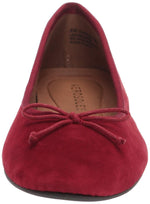 Aerosoles Women's Homerun Ballet Flat 10.5 Red Suede