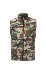 Simms Rogue Fleece Vest, Water Resistant Sleeveless Vest, Woodland Camo, Medium