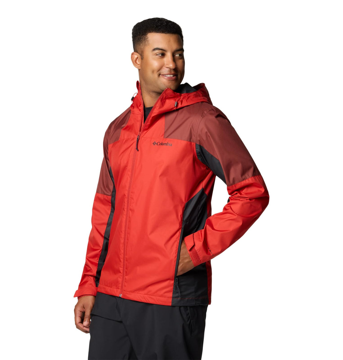 Columbia Men's Inner Limits III Jacket, Sail Red/Spice/Black, Large