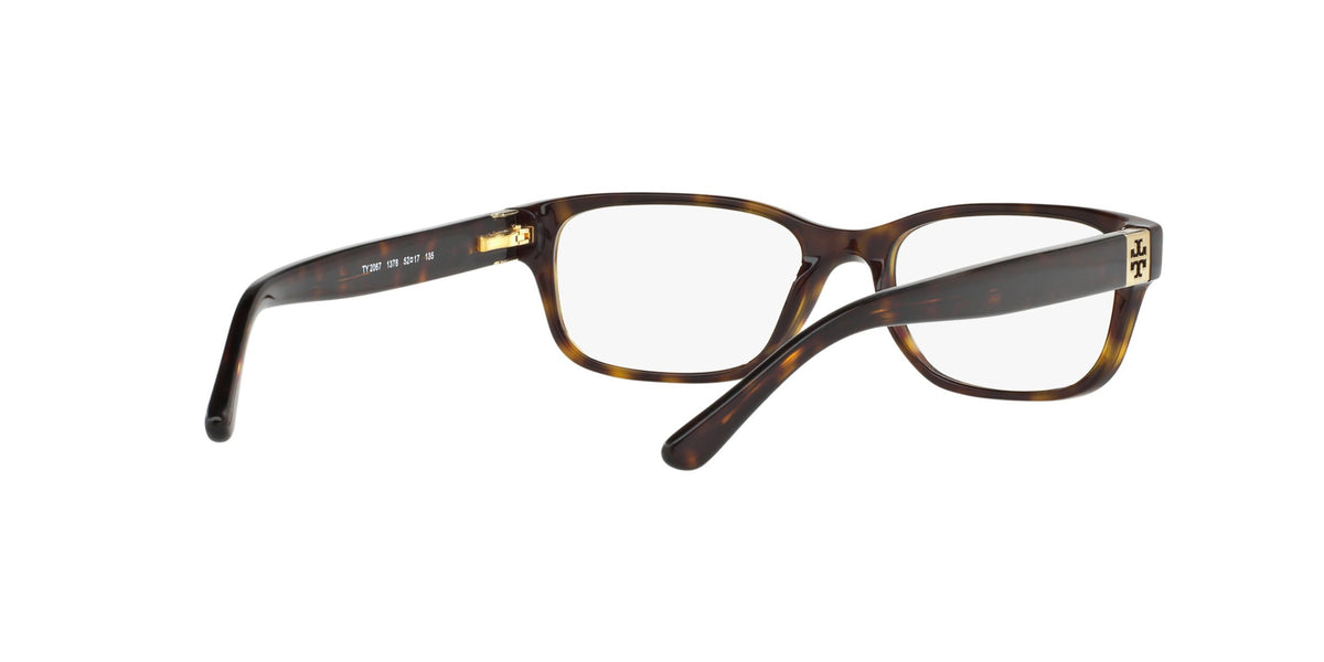 Tory Burch TY2067 Eyeglass Frames 1378-52 - Dark Tortoise TY2067-1378-52
