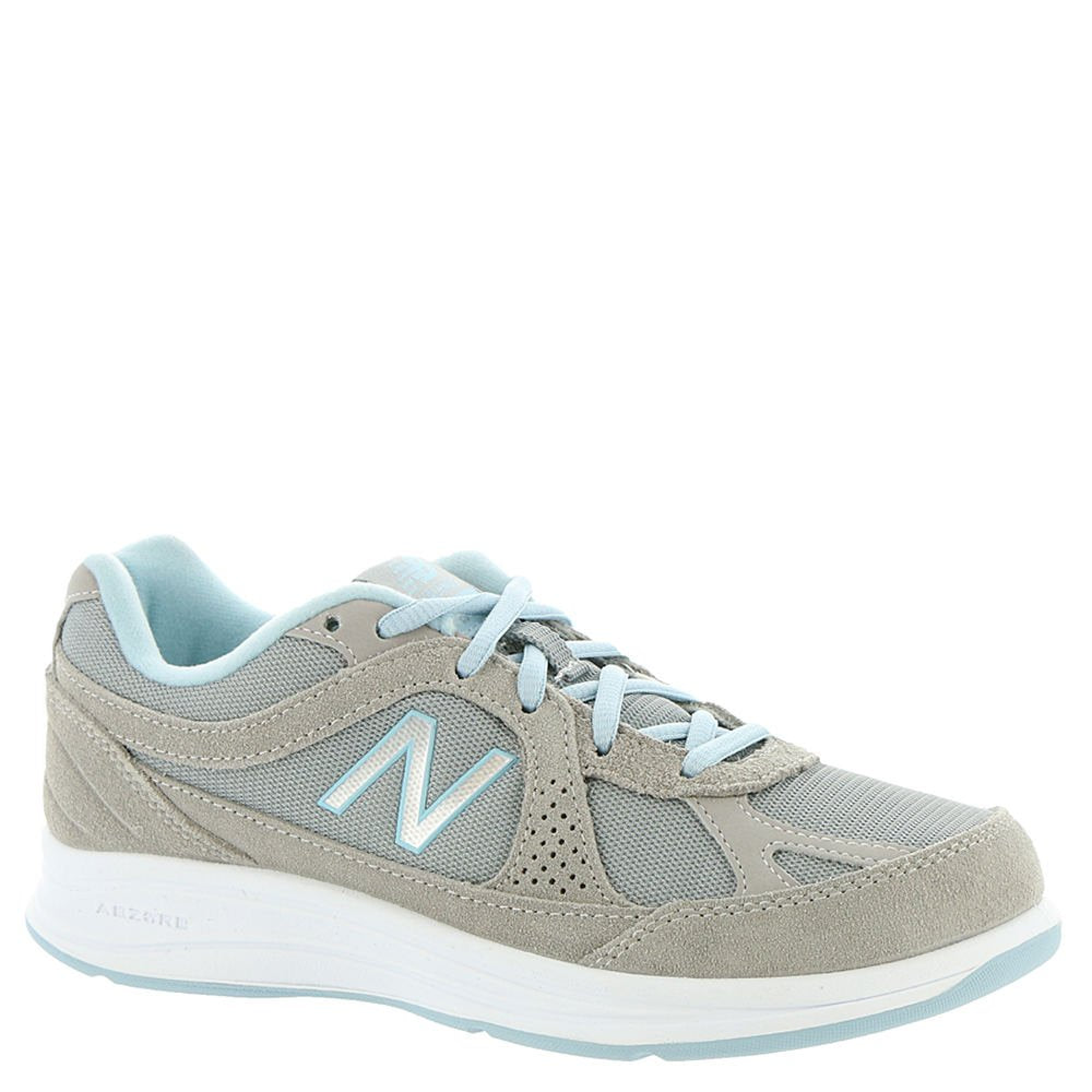 New Balance Women's 877 V1 Walking Shoe , Silver, 8.5 Narrow