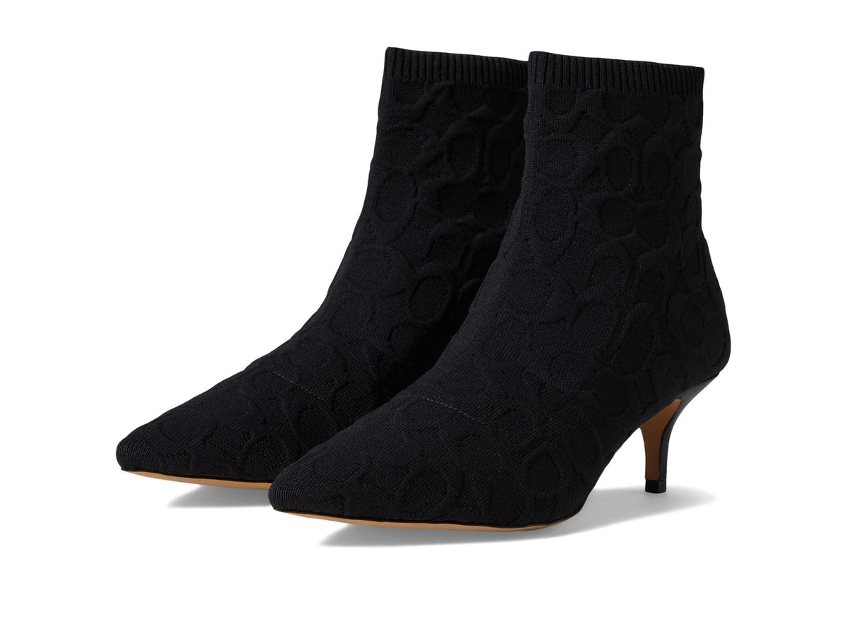 COACH Jade Knit Bootie Black 6 B (M)
