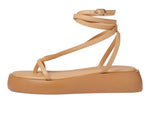 Free People Women's Winnie Wrap Flatform Sandal, Natural, 8