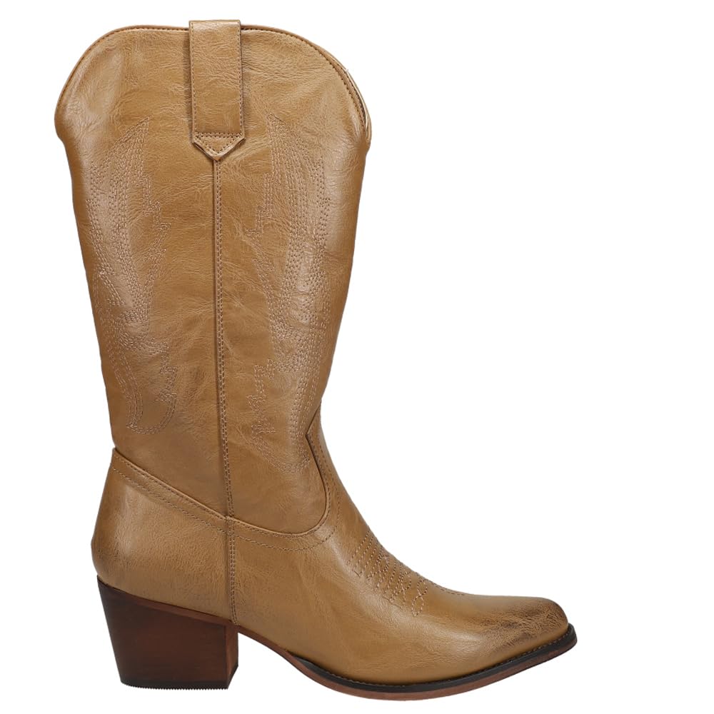 ROPER Women's Nettie Western Boot Medium Toe Tan 5 M
