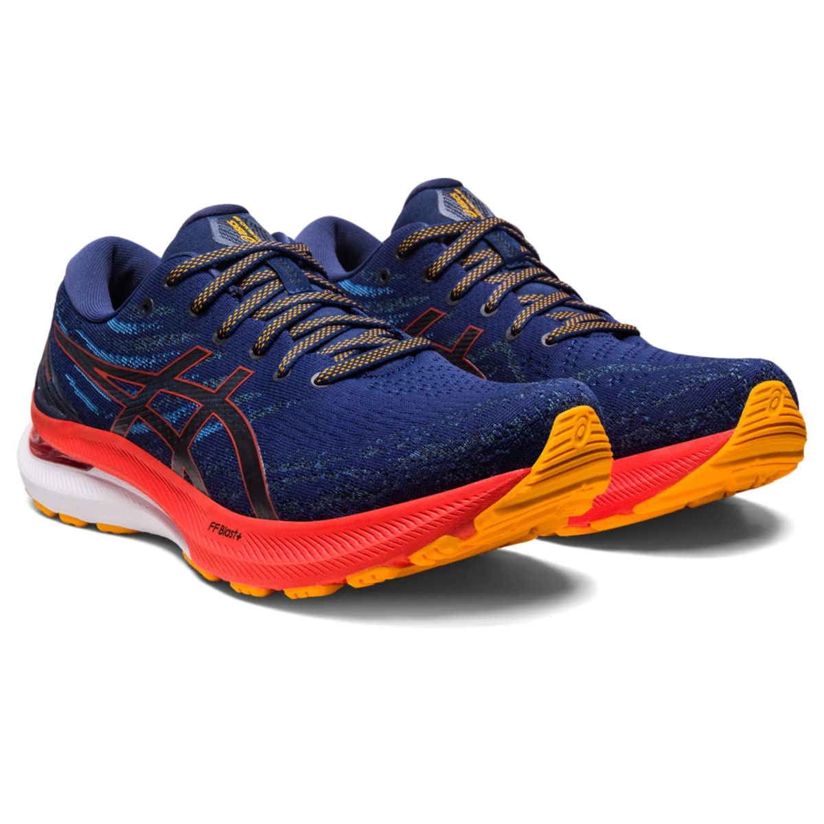 ASICS GelKayano 29 Mens Running 14 2E US Deep OceanTomato