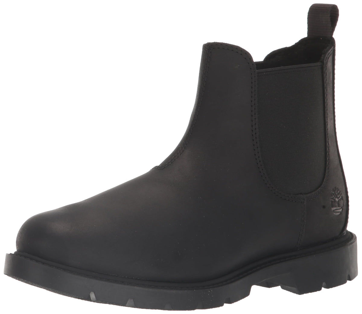 Timberland Women's Linden Woods Chelsea Boot, Black Full-Grain, 5.5