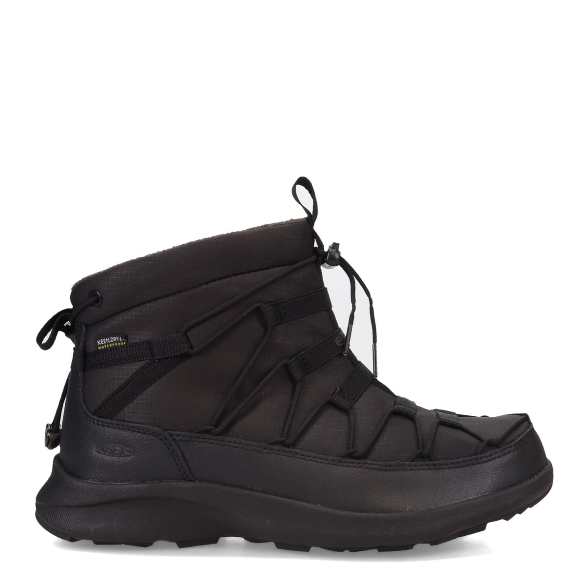 KEEN Men's Uneek SNK Waterproof Winter Chukka Boots, Triple Black/Black, 7.5