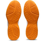 ASICS Women's Upcourt 5 Volleyball Shoes, 5.5, White/Pure Silver