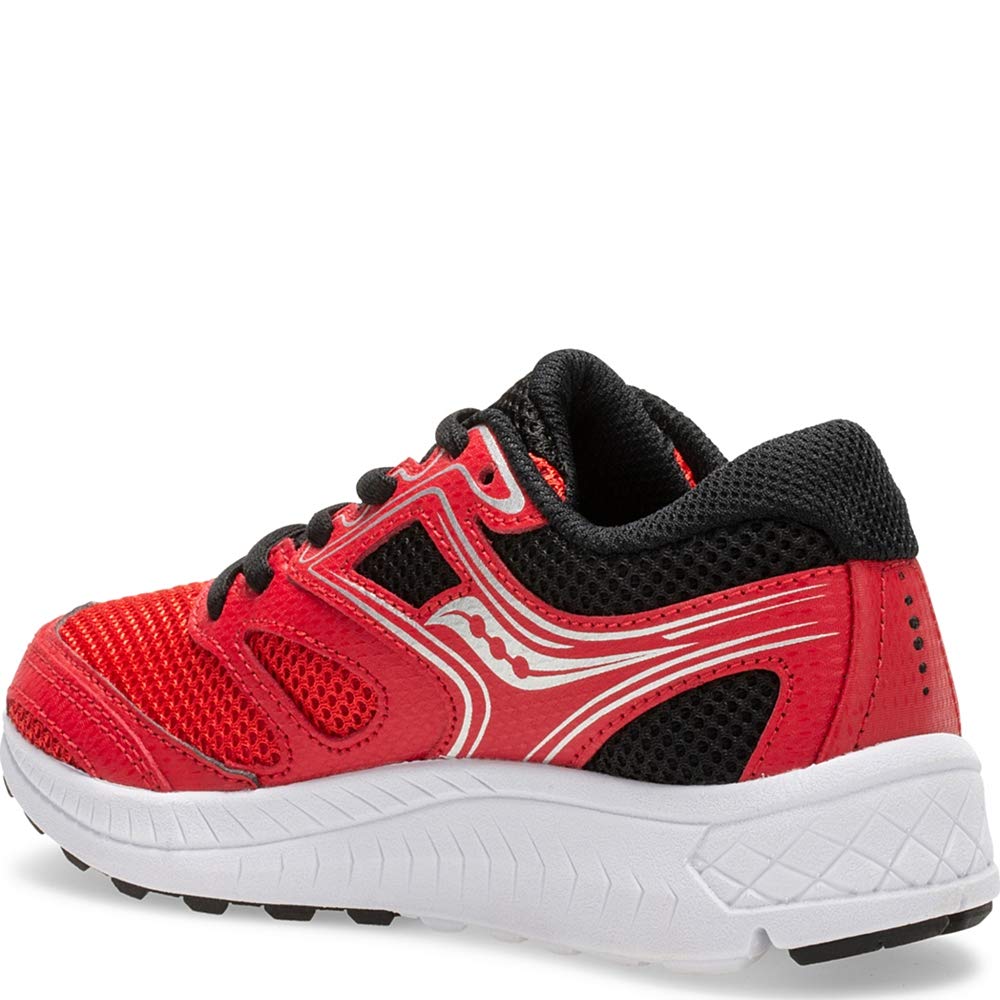 Saucony Unisex-Kid's Cohesion 12 LTT Sneaker, red/Black, 115 Medium US Little Kid