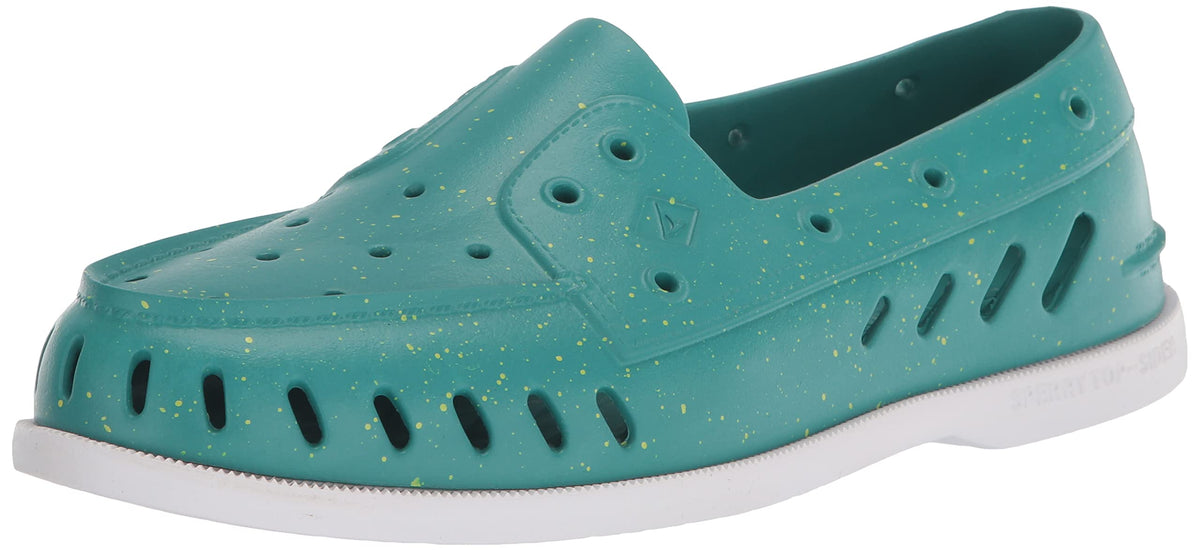 Sperry Men's Authentic Original Float Boat Shoe, Teal Speckle, 8